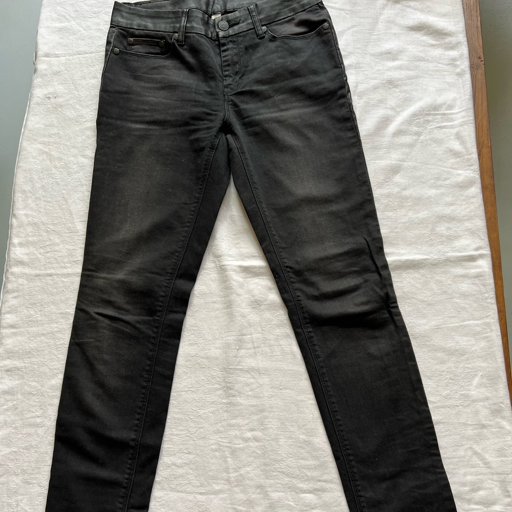 MNG Mango jeans with leather waist and trim women’s size 2